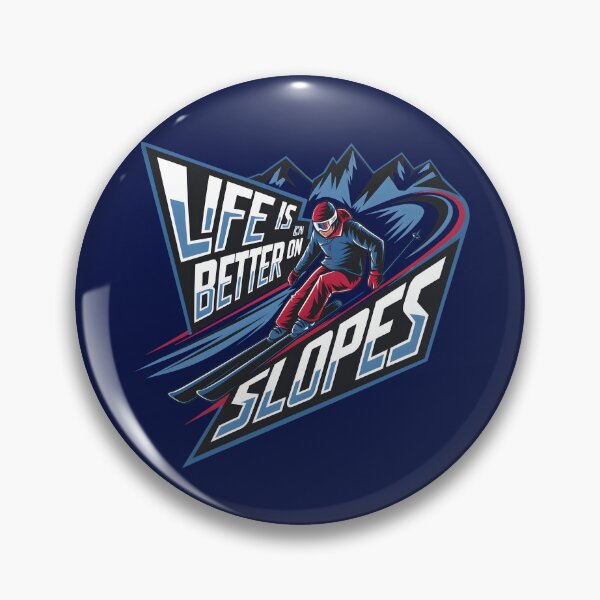 Item preview, Life is better on the slopes skiing lover designed and sold by FriendlyLlama.