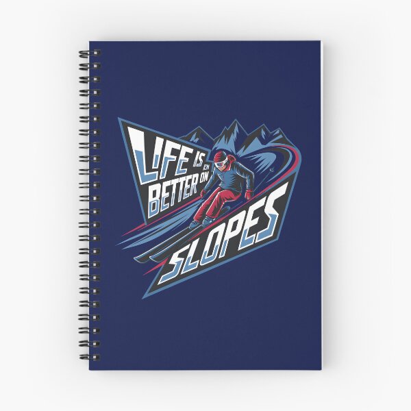 Item preview, Life is better on the slopes skiing lover designed and sold by FriendlyLlama.