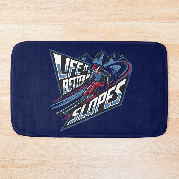 Item preview, Life is better on the slopes skiing lover designed and sold by FriendlyLlama.