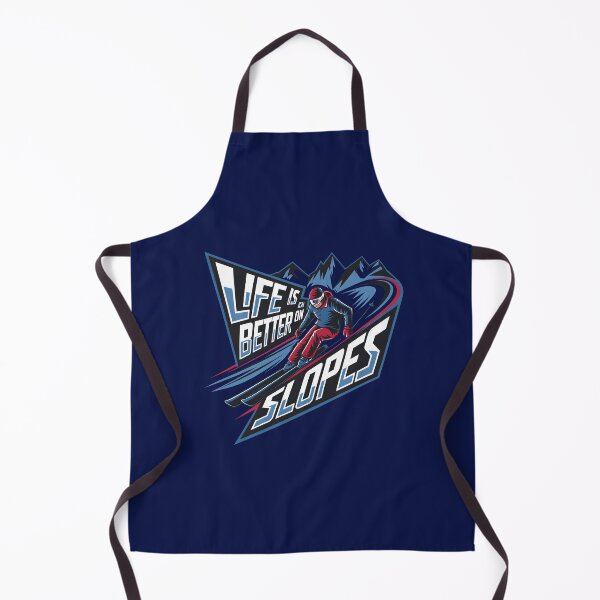 Item preview, Life is better on the slopes skiing lover designed and sold by FriendlyLlama.
