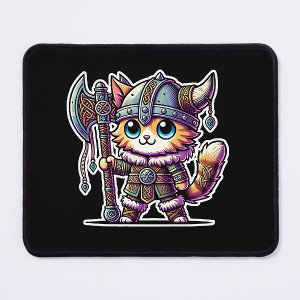 Item preview, Viking Cat Kawaii Fighter Fun designed and sold by lAnJefurtifeu.