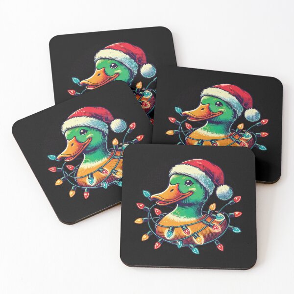 Item preview, Funny Duck With Christmas Light designed and sold by LuminOrb.