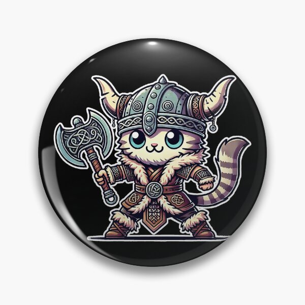 Item preview, Viking Cat Kawaii Fighter Fun designed and sold by lAnJefurtifeu.