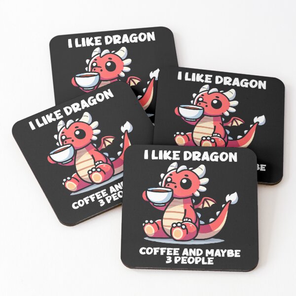 Item preview, I like dragon, coffee and maybe 3 people Cute dragon  designed and sold by CharmSpell.