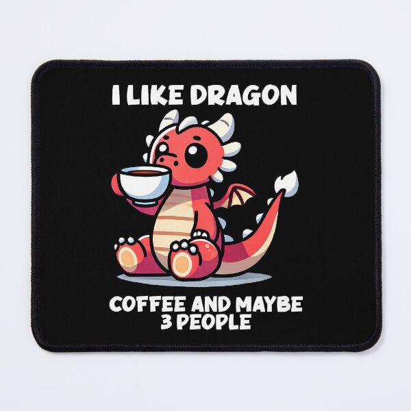 Item preview, I like dragon, coffee and maybe 3 people Cute dragon  designed and sold by CharmSpell.