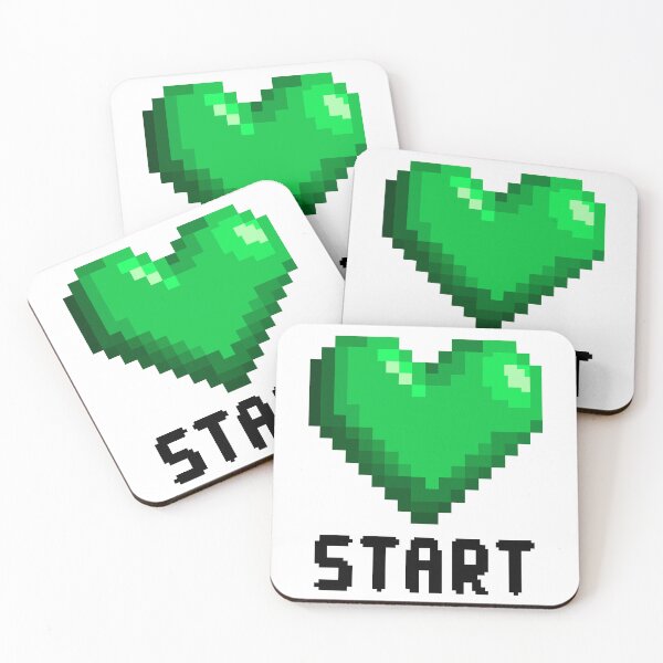 Item preview, Pixelated Green Heart - Retro Gaming designed and sold by Fikuall.