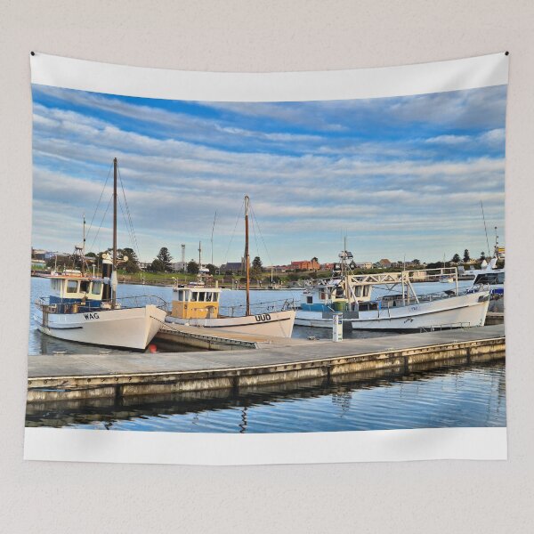 Item preview, Fishing boats in port, Portland, Victoria, Australia designed and sold by FranWest.