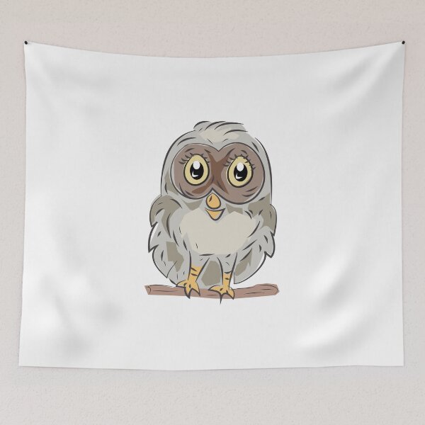 Item preview, Owl Cartoon Drawing designed and sold by karyalangit.