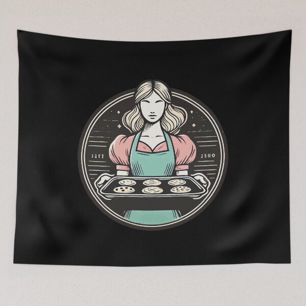 Item preview, Domestic Baker With Cookies designed and sold by LuminOrb.