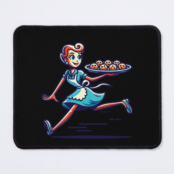 Item preview, Cheerful Baker Serving Fresh Cookies designed and sold by LuminOrb.