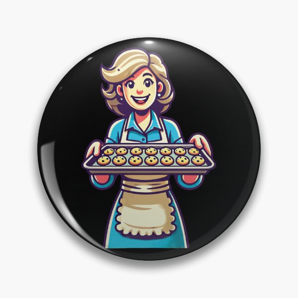 Item preview, Happy Baker With Fresh Cookies designed and sold by LuminOrb.