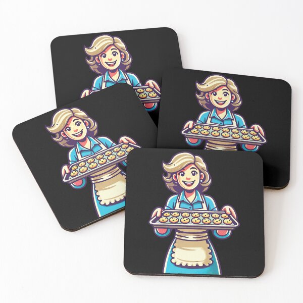 Item preview, Happy Baker With Fresh Cookies designed and sold by LuminOrb.