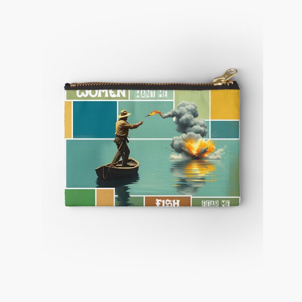 Item preview, Women Want Me, Fish Fear Me – Dynamic Fishing in Acrylic designed and sold by NudnaGrafika.
