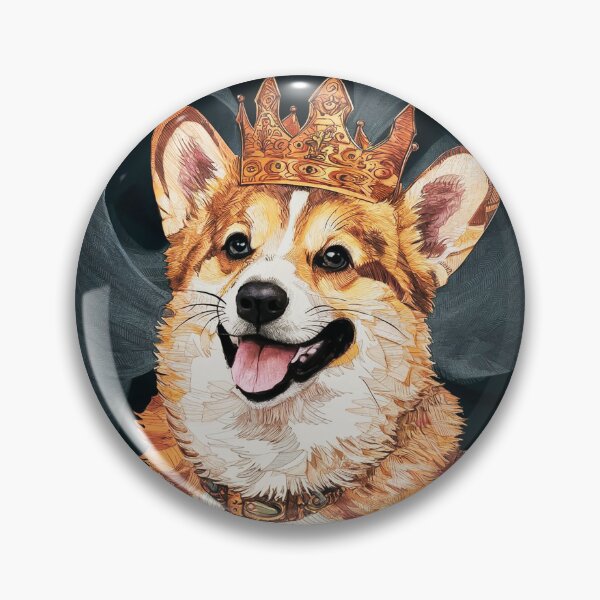 Item preview, Crowned Corgi designed and sold by shellle in the ocean.