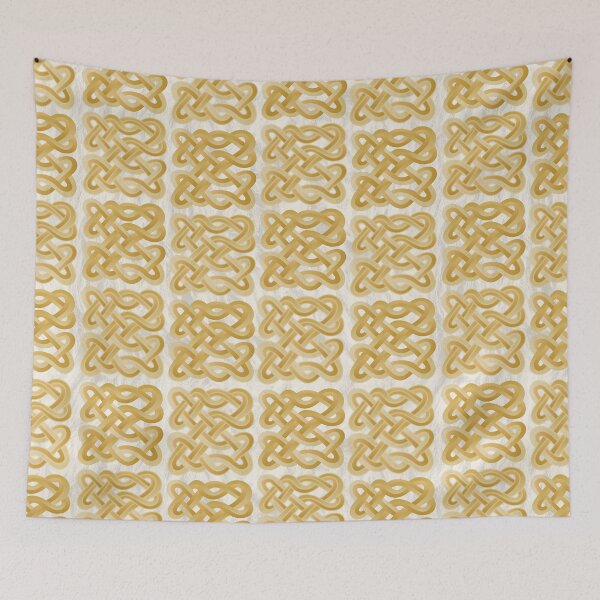 Item preview, LookViking Borre Pattern 1 Yellow and White designed and sold by lookviking.