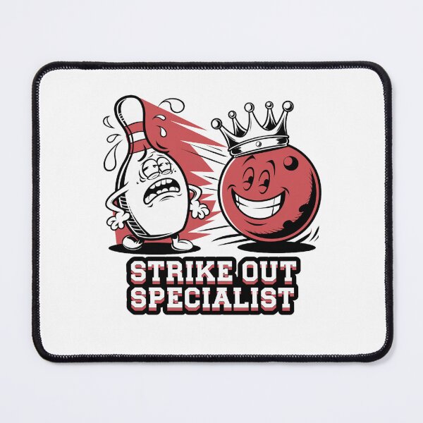 Item preview, Strike Out Specialist Bowling Design designed and sold by OldSchoolRetro.