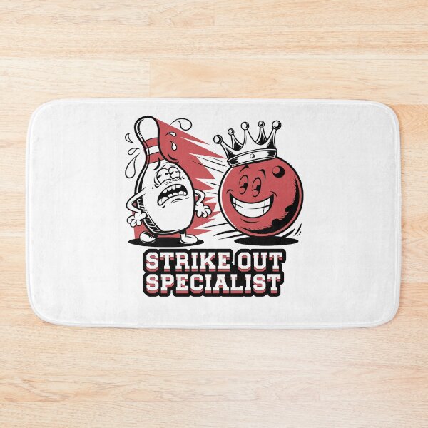 Item preview, Strike Out Specialist Bowling Design designed and sold by OldSchoolRetro.