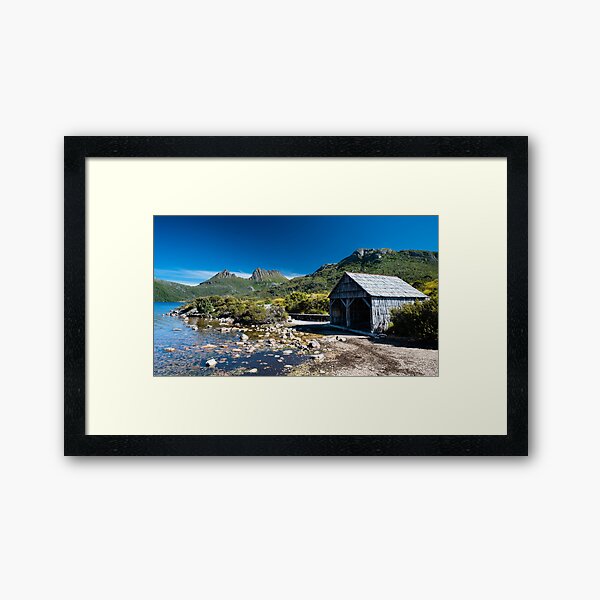 Item preview, Dove Lake Boat Shed - Cradle Mountain, Tasmania, Australia designed and sold by Gypsy Soul Images.