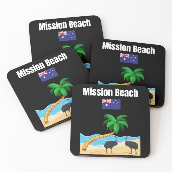 Item preview, Mission Beach Australia Cassowary palm tree Queensland beach designed and sold by Artstastic.