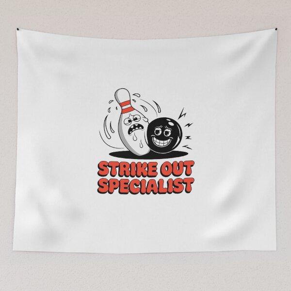 Item preview, Funny Strike Out Bowling Design designed and sold by OldSchoolRetro.