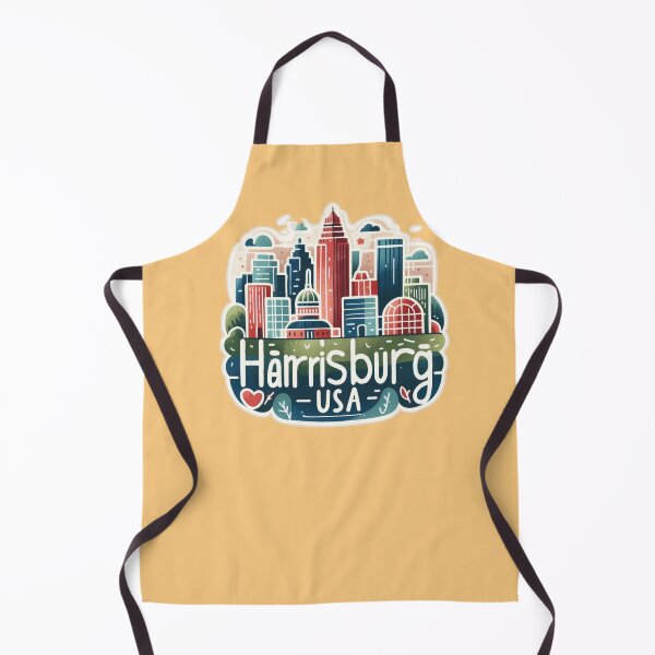 Aperçu de l'œuvre Autocollant mignon et minimaliste de Harrisburg USA, créée et vendue par PaintMeWorld.