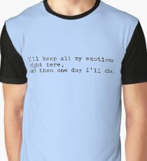 John Mulaney Emotions Quote Graphic T-Shirt