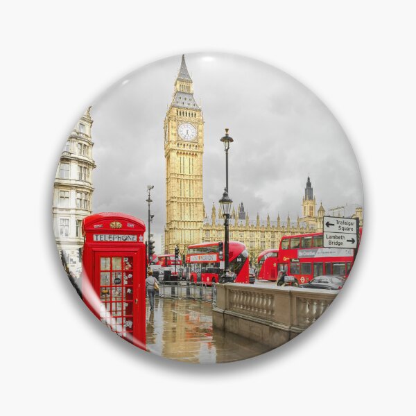 Item preview, London Reds - Red PhoneBox with Big Ben Busses designed and sold by Adam Gormley.