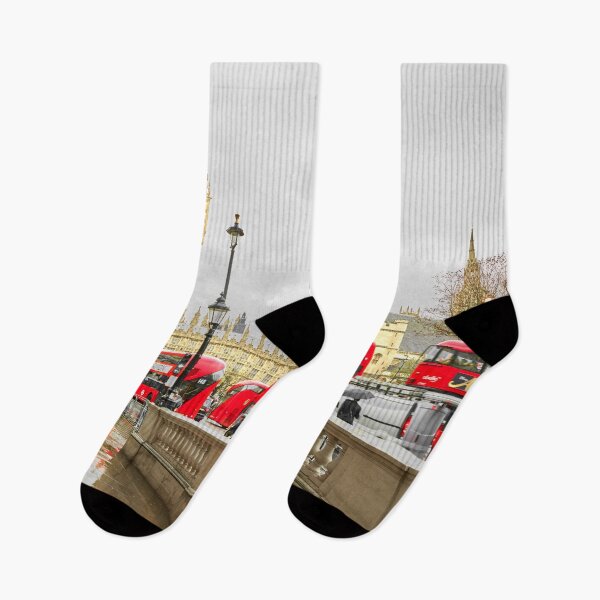 Item preview, London Reds - Red PhoneBox with Big Ben Busses designed and sold by Adam Gormley.