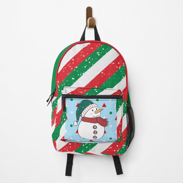 Item preview, Christmas snowman and stripes designed and sold by BritishDelights.