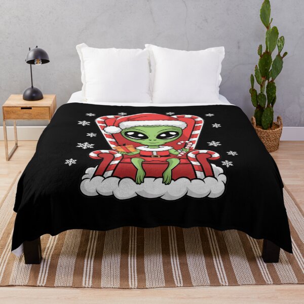 Item preview, Funny Alien Christmas, Merry Christmas Humans, Santa Hat, Cristmas 2025 designed and sold by ArtByKatti.