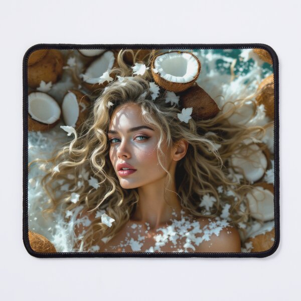 Item preview, Surreal Coconut Muse in Sunny Tropical Waters designed and sold by WickedFairySt.