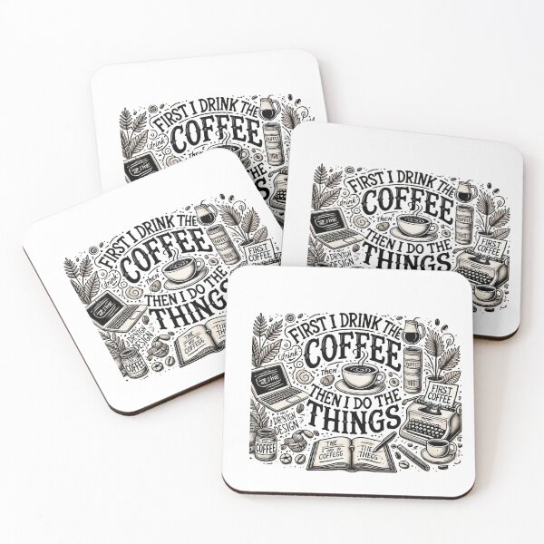 Item preview, FIRST I DRINK COFFE THEN I DO THINGS,lovers tshirt designed and sold by idizayilstore.