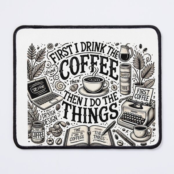 Item preview, FIRST I DRINK COFFE THEN I DO THINGS,lovers tshirt designed and sold by idizayilstore.