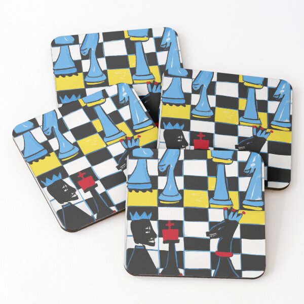 Item preview, Knights - Abstract Chess Art designed and sold by M1KR0.