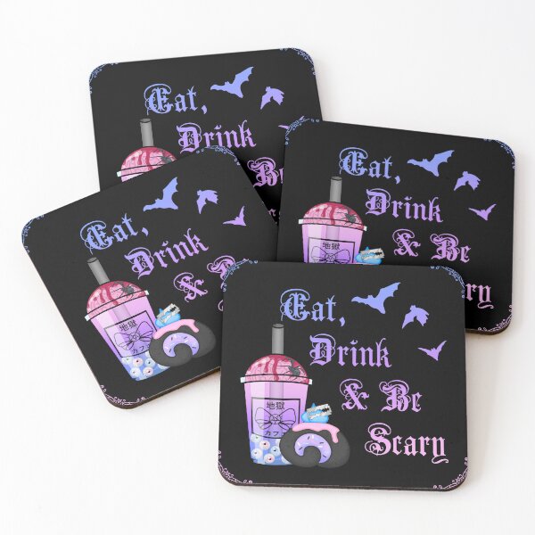 Item preview, Eat, Drink & Be Scary (pastel goth) designed and sold by Miss Lunaria.