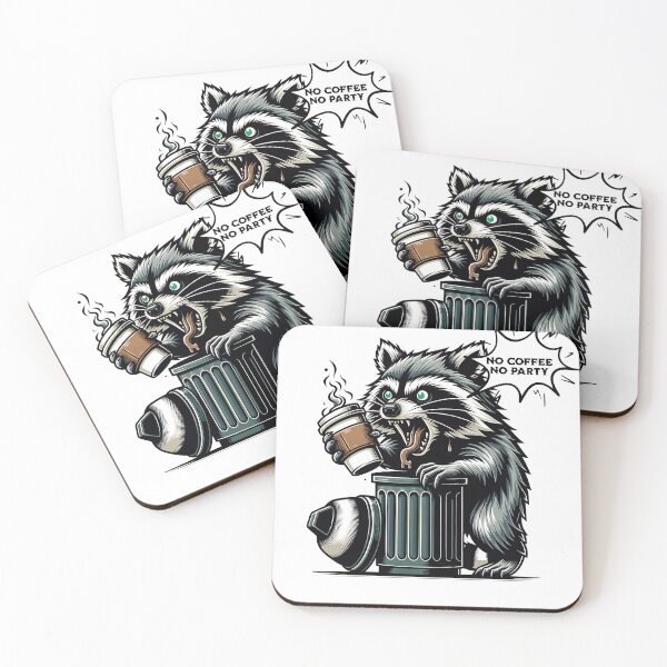 Item preview, Mapache, sin café no hay fiesta designed and sold by pikeprints.