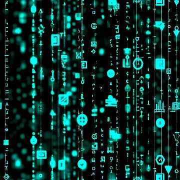 Artwork thumbnail, Matrix Style Pattern by Kybruno's Creations