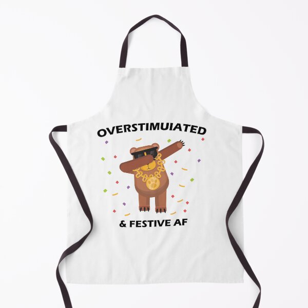 Item preview, Funny overstimulated & festive af | Bear with Glasses designed and sold by Med30.