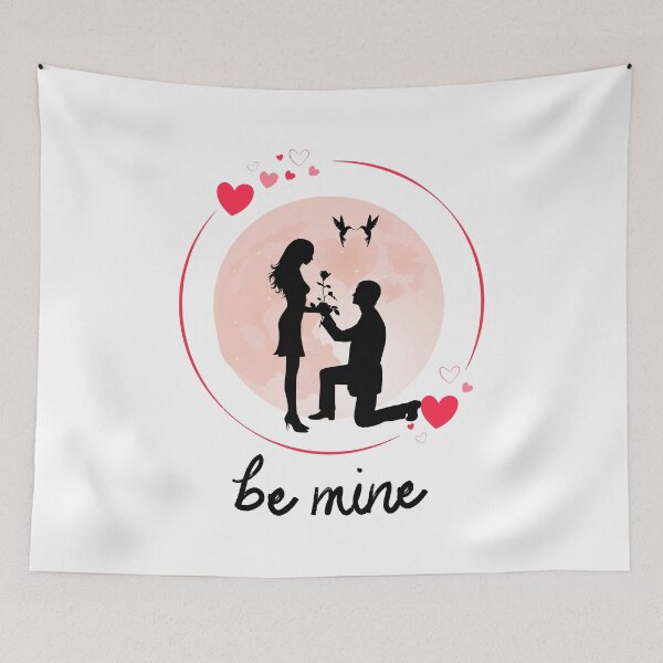 Item preview, Be Mine - Man Down on One Knee Design designed and sold by wenzler.
