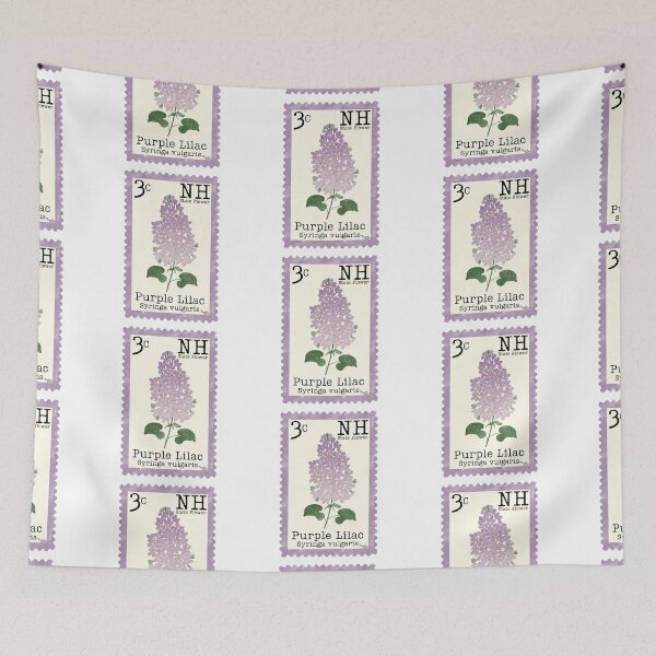 Item preview, New Hampshire State Flower: Purple Lilac Postage Stamp designed and sold by Marguerite Artistry.
