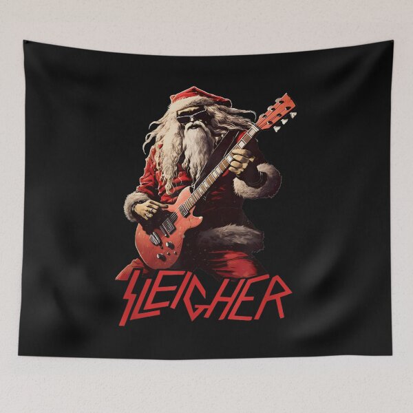 Item preview, Sleigher santa claus heavy metal christmas designed and sold by BASKF.