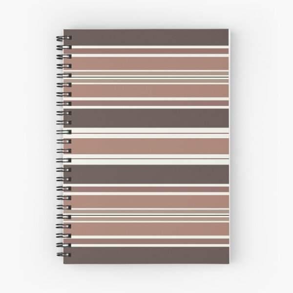 Item preview, Mocha-Brown Horizontal Stripes Pattern designed and sold by iCraftCafe.