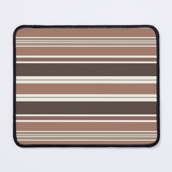 Item preview, Mocha-Brown Horizontal Stripes Pattern designed and sold by iCraftCafe.