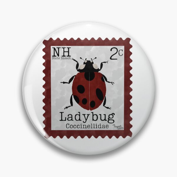 Item preview, New Hampshire State Insect: Ladybug Postage Stamp designed and sold by Marguerite Artistry.