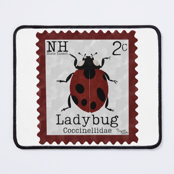 Item preview, New Hampshire State Insect: Ladybug Postage Stamp designed and sold by Marguerite Artistry.