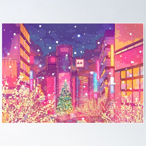 Item preview, Tokyo Christmas Glow designed and sold by AnGoArt.