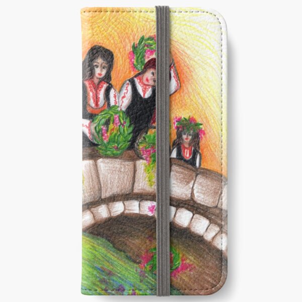 Wreath Tossing iPhone Wallet