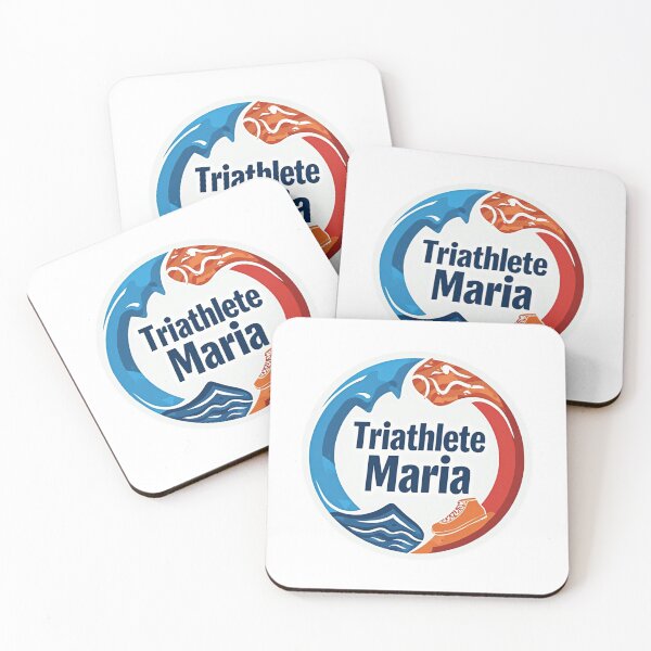 Item preview,  Dynamic Triathlete María - Swim, Bike, Run designed and sold by Triathlongram.
