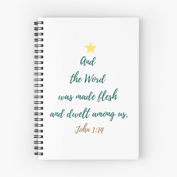 Item preview, John 1:14 Bible Verse Christmas Gift, Scripture Tree, Inspirational Holiday Item, Meaningful Christmas Gift, Faith-Inspired Coffee Accessory. designed and sold by InHisImageGifts.