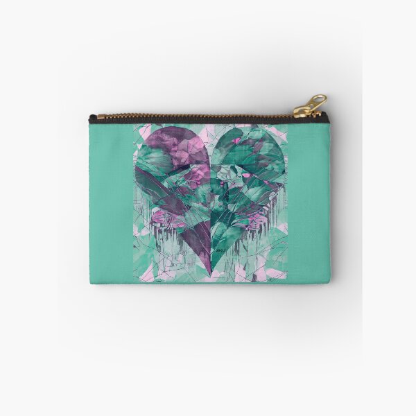 Item preview, Print of Abstract Heart in Sea Green and Magenta - dePace' designed and sold by mrpropcake.